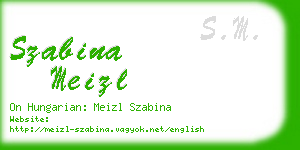 szabina meizl business card